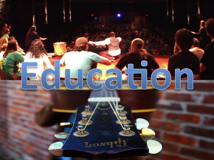 Music Button website education